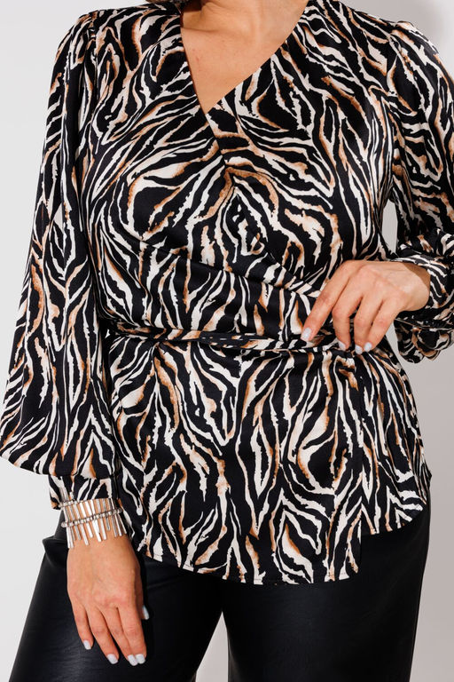 Блуза ANELLI 1735 африканская зебра  фото 6