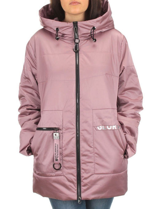 BM-1055 PINK POWDER Куртка демисезонная женская (100 гр. синтепон) - Фабричный китай фото 2