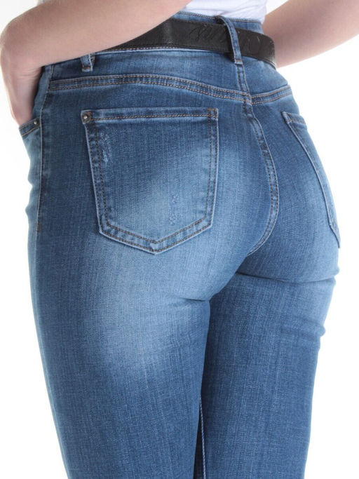 D369 BLUE Джинсы зауженные женские DIOVES