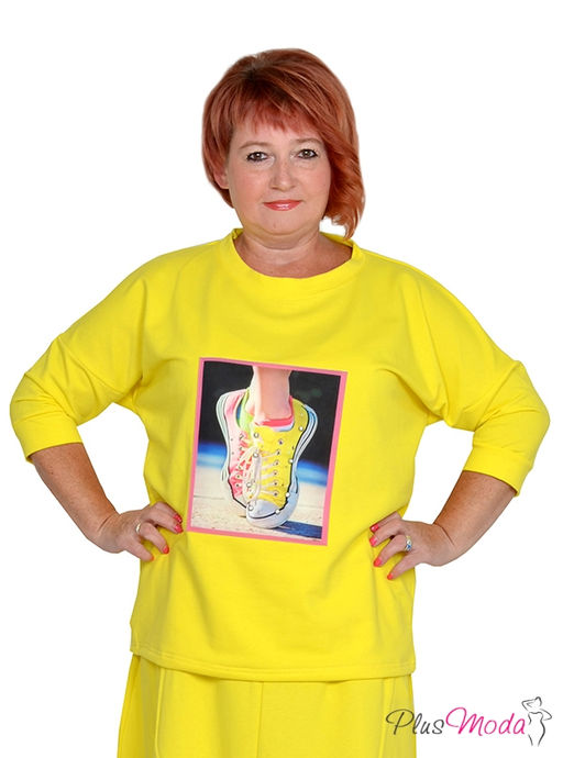 Туника Модель №1327 размеры 44-84 - Plusmoda фото 3
