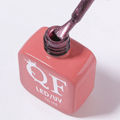 Гель лак для ногтей, кошачий глаз, трехфазный, 10 мл, LED/UV, фиолетовый (52)