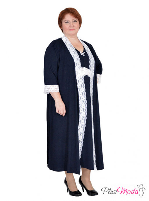 Халат-пеньюар Модель №208 размеры 44-80 - Plusmoda фото 11