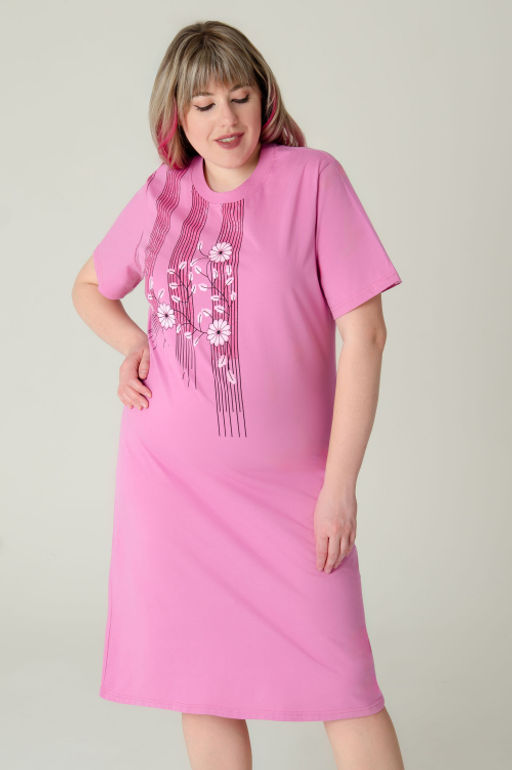 Арт. 4161 Туника женская 52-60 (5 шт) Цвет:пудра - Калинка фото 15