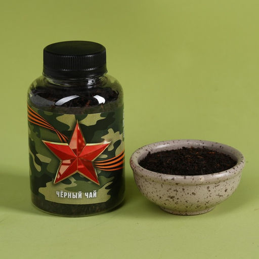 Подарочный набор 23 Февраля: чай чёрный 50 г., кружка 350 мл., арахис 100 г., крекеры 70 г. - Фабрика счастья фото 2