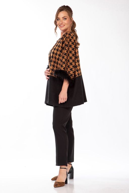 Жакет Belinga 5147 черный+рыжий фото 5