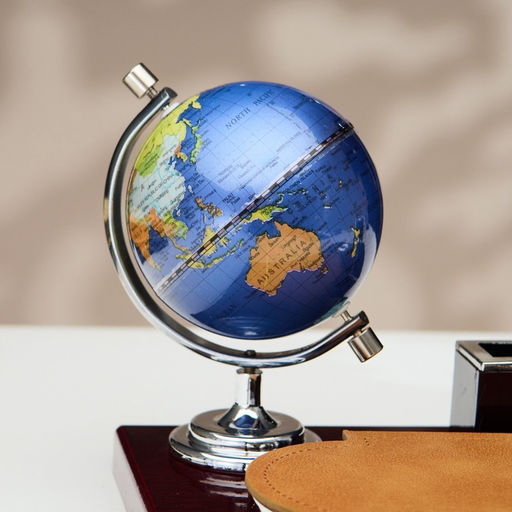 Набор настольный 5 в 1 с визитницей, красное дерево