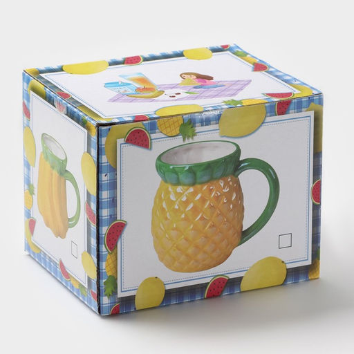 Кружка керамическая «Клубника», 500 мл, цвет красный