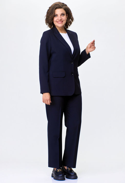 Жакет БелЭльСтиль 203 темно-синий однотон фото 2