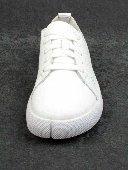 05-PDXL135-1 WHITE Кеды белые (натуральная кожа)