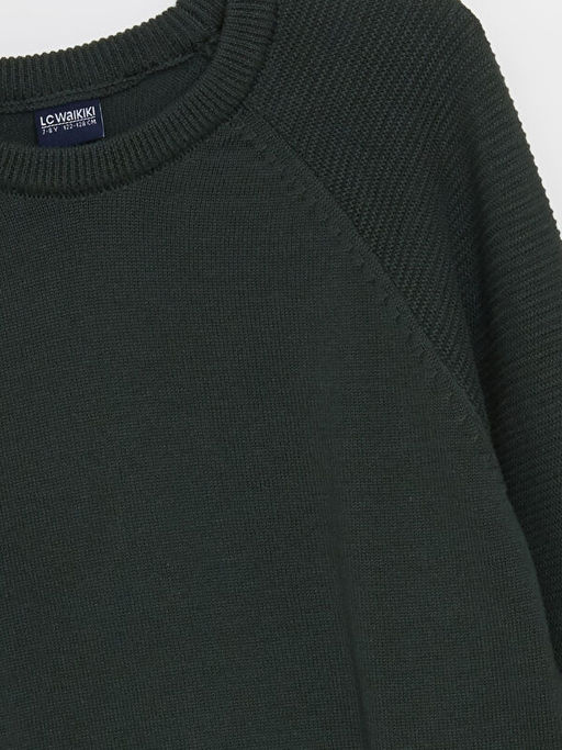 Bisiklet Yaka Basic Uzun Kollu Erkek ?ocuk Triko Kazak - Waikiki фото 2