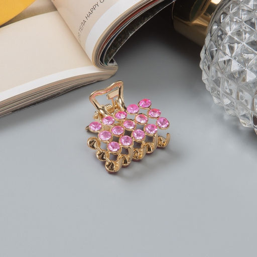 Цена за 6 шт. Крабик для волос «Классик», 2.5 см, золото МИКС