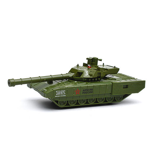 Модель металл Армата Танк Т-14 Армия России 12 см, башня, зелен, инерц, в коробке