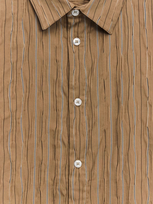 Рубашка в полоску из жатой ткани / Zarina  фото 3