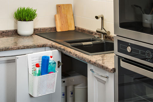 Контейнер 24,5*9,4*31 см Лофт навесной на дверцу белый (модель 6120/06) - Elan gallery фото 6