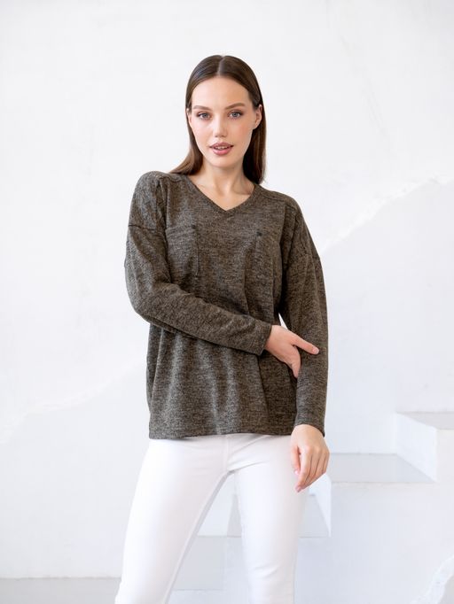 Джемпер жен.арт.417-2,коричневый - Binita фото 3