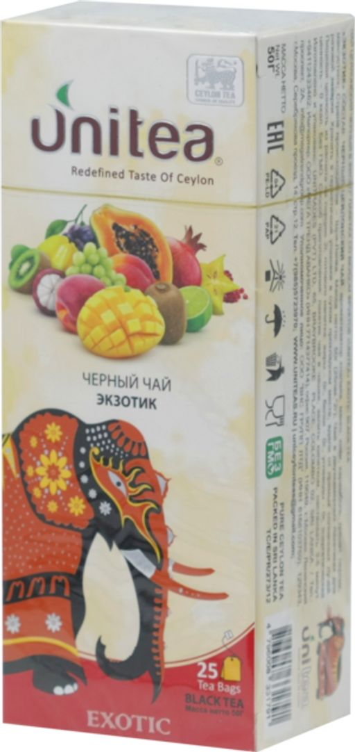 UNITEA. Exotic Fruits карт.пачка, 25 пак