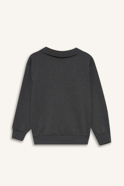 Apa_ Yaka Sweatshirt Erkek _ocuk - Defacto фото 9