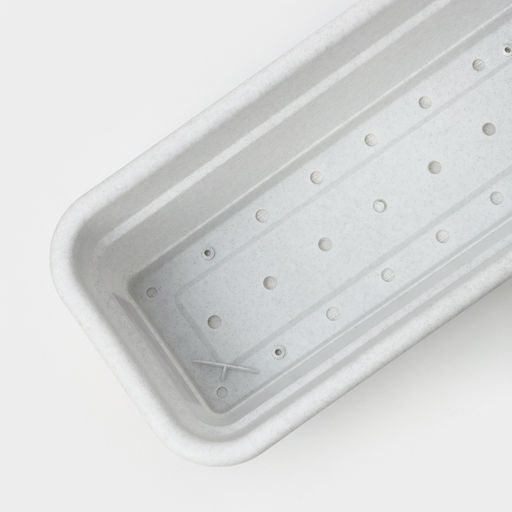 Ящик балконный для цветов, 16 л, 80×20×17.5 см, пластиковый, цвет мраморный