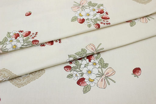 Сатин Лесной букетик цв.светлый персик, ш.2.35м, хлопок-100%, 110гр/м.кв - Купава фото 3