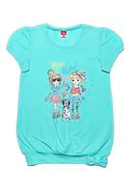 CRB wear/CSK 61322 Платье типа туника, бирюзовый/Ex.Cherubino