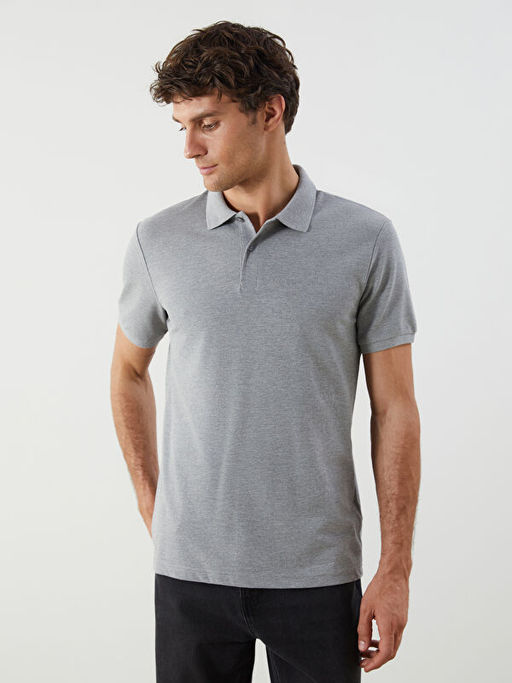 Polo Yaka K?sa Kollu Pike Erkek Ti??rt