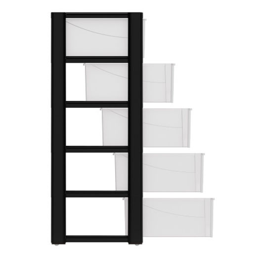 Комод "Колорит" 5-ти секцион. широкий (чёрный) М8764