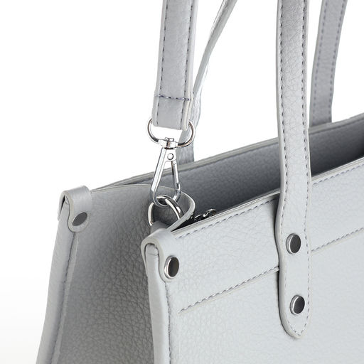 Сумка женская тоут TEXTURA на молнии, с кошельком, 30×10×24 см, серый