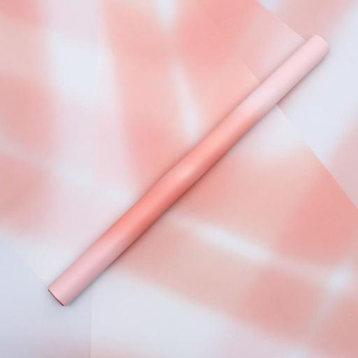 Пленка для цветов матовый «Переход» розовый градиент, 0.58×10 м