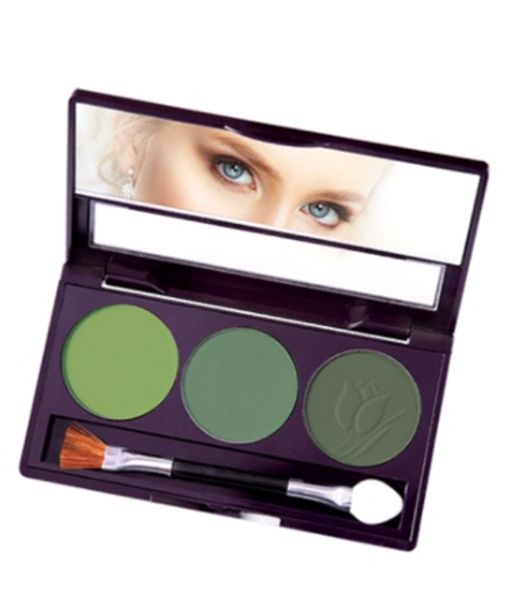 Latuage Тени для век SMART TOUCH 3-х цветные тон 309 зелёные оттенки