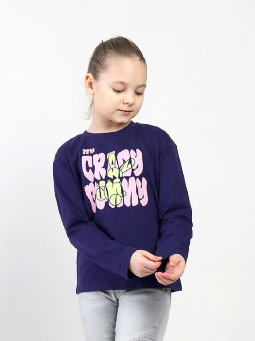 CRB wear / CSJG 64028-41-433 Джемпер для девочки,темно-синий/Ex.Cherubino фото 2