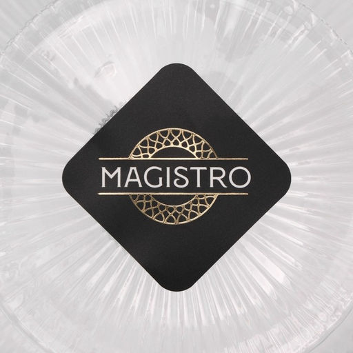 Креманка Magistro «Грани», 300 мл, 12×10 см, стекло, прозрачная