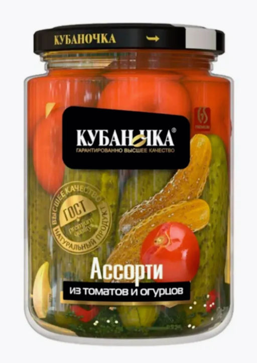 Ассорти марин. ст/б 720гр КУБАНОЧКА, , шт