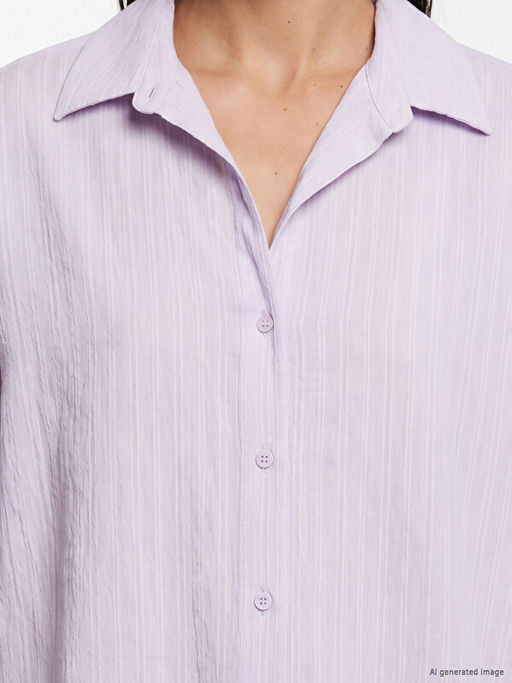 ?izgili Oversize Kad?n G?mlek