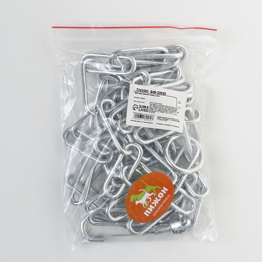 Цепь для привязи собак, сварные звенья, 1,8 м, калибр 40 мм, толщина проволки 3,6 мм - Пижон фото 6