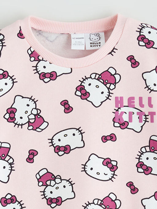 Bisiklet Yaka Hello Kitty Bask?l? K?z ?ocuk Tak?m