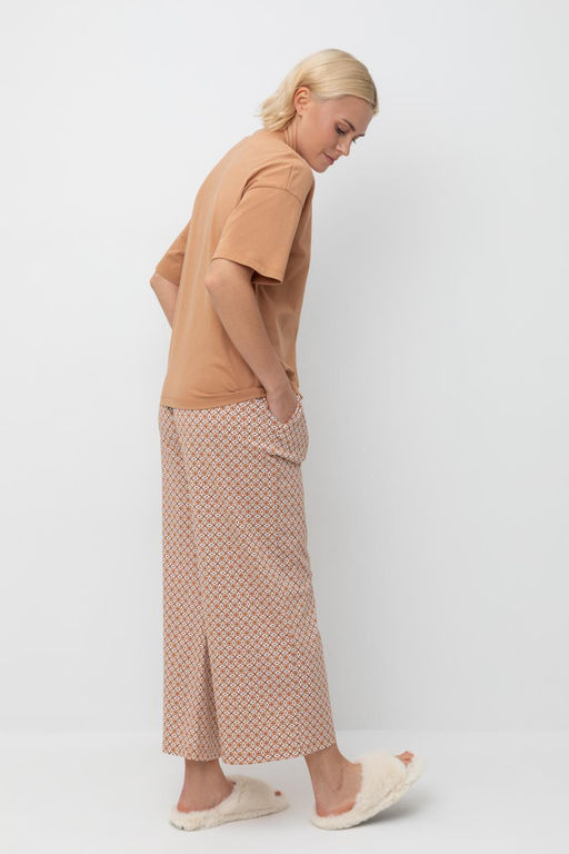 Е 20157/индийский загар,геометрический орнамент пижама жен