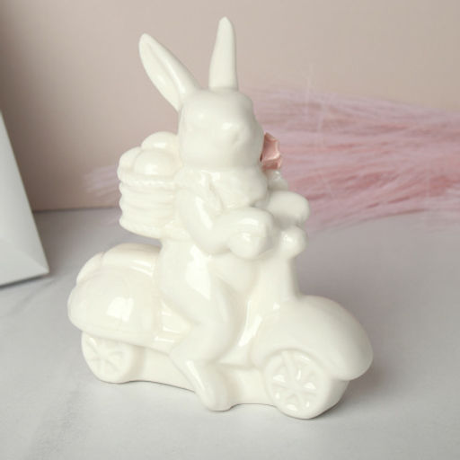 Цена за 1 шт. Фигурка Кролик на велосипеди 13 см / RD-708 /уп 72/Пасха - Галеонтрейд фото 3