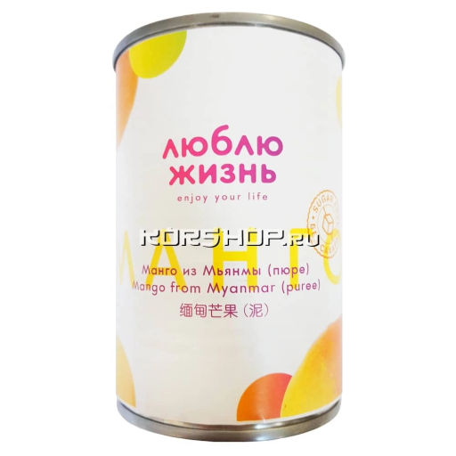 Пюре из манго Люблю жизнь, Мьянма, 430 г Акция