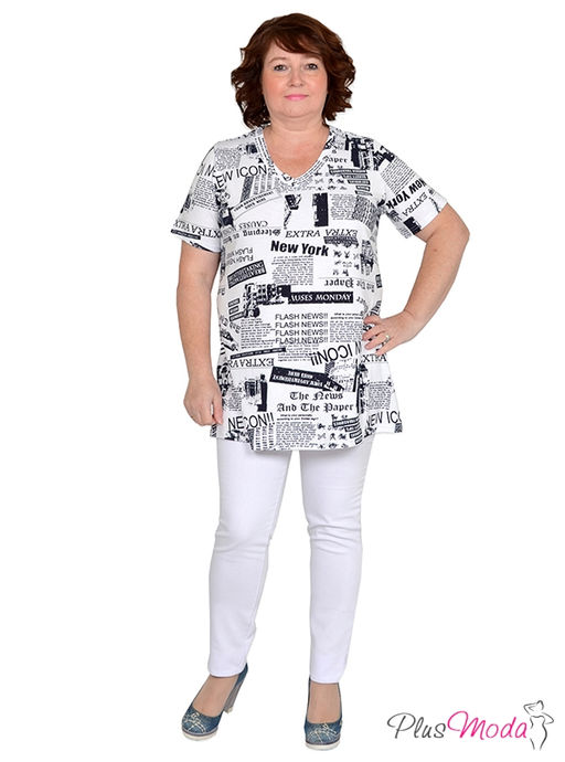 Туника Модель №616 размеры 44-84 - Plusmoda фото 4