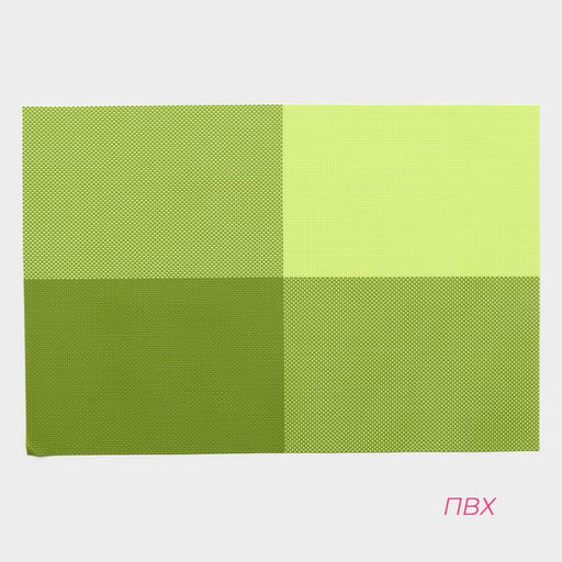 Салфетки сервировочные на стол Доляна «Настроение», 4 шт., 45×30 см, зелёные