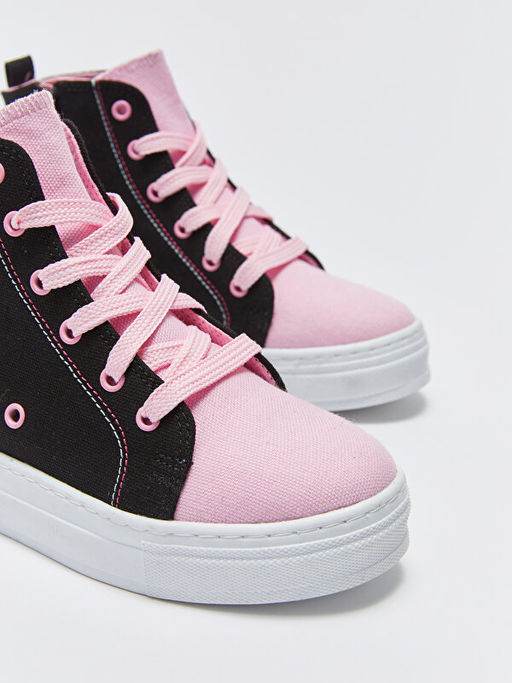 Bask?l? Fermuarl? K?z ?ocuk Bilek Boy Spor Ayakkab? - Waikiki фото 3