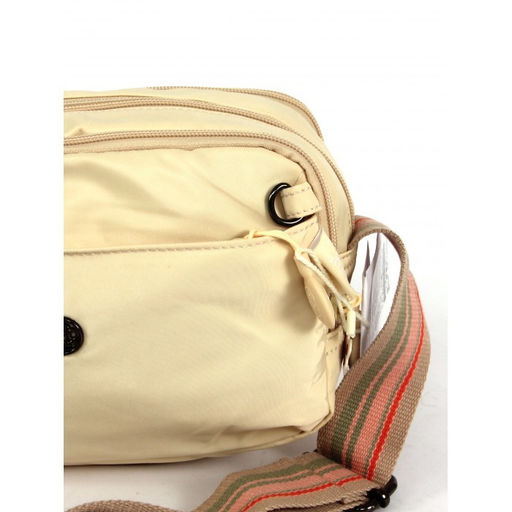 Сумка женская текстиль BoBo-9923-10, 3отд, плечевой ремень, молочный 261634  фото 4