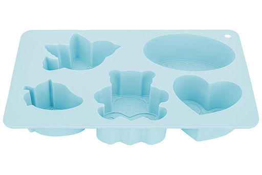 Форма для выпечки 5 ячеек 26*17*4 см голубая - Elan gallery фото 7