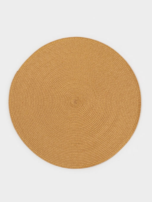 Салфетки сервировочные на стол Доляна «Лофт», 4 шт., d=38 см, песочные