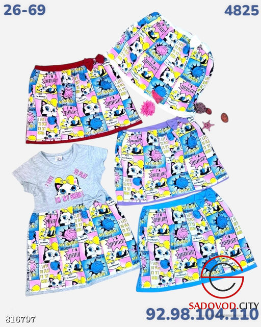 Летнее платье для девочки с рисунком - Bruno фото 6