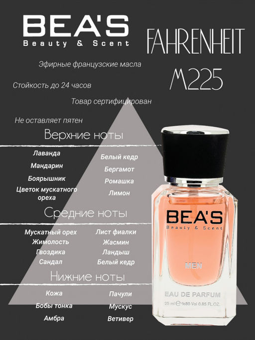 Парфюм Beas 25 ml M 225  men  фото 2