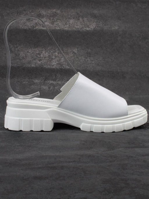 08-PEXL131-1 WHITE Босоножки женские (натуральная кожа)