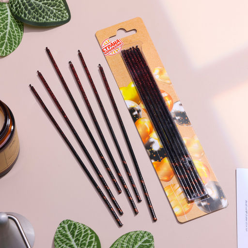 Набор свечей в торт, 6 штук Сияние, красно-черный, 17 см - Страна карнавалия фото 2