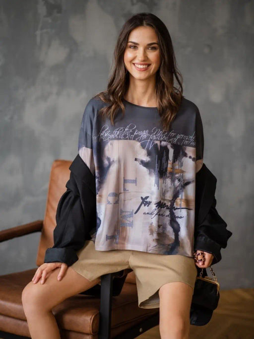 Лонгслив с авторским рисунком - Sahar art lab фото 15