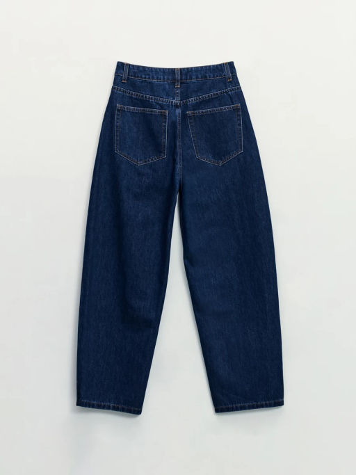 Джинсы barrel с высокой посадкой укороченной длины / Zarina  фото 6